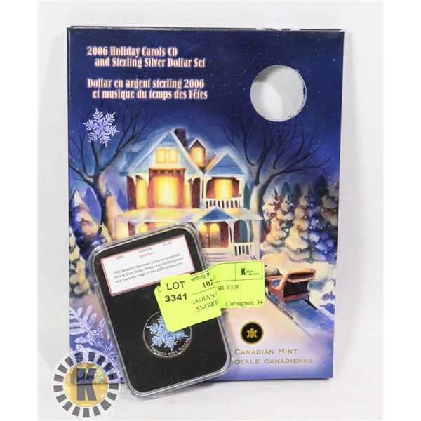 2006 CANADIAN MINT SILVER DOLLAR SNOWFLAKE