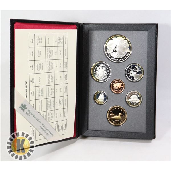 1996 SOLID STERLING SILVER CANADA 7 COIN PROOF