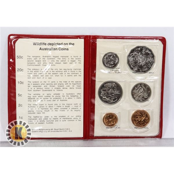1983 AUSTRALIA 6 COIN MINT SET BOOK, UNCIRCULATED