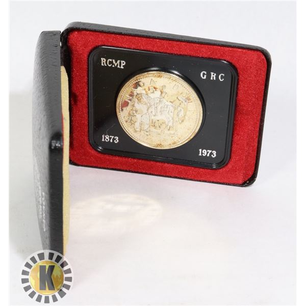 1973 SILVER RCMP CANADA $1 SPECIMEN CASED COIN