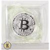 Image 1 : SILVER PLATED BITCOIN IN ROTATING CASE