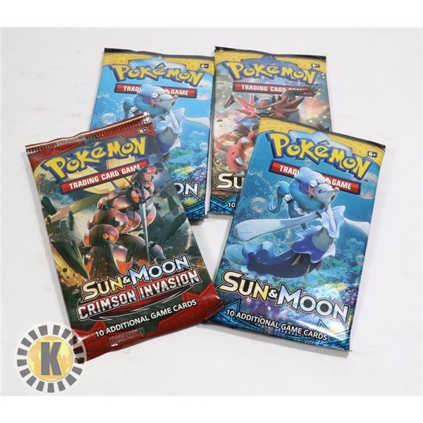 x4 POKEMON COLLECTORS BOOSTER PACKS OF CARDS, NEW