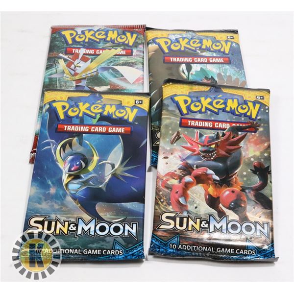 x4 POKEMON COLLECTORS BOOSTER PACKS OF CARDS, NEW