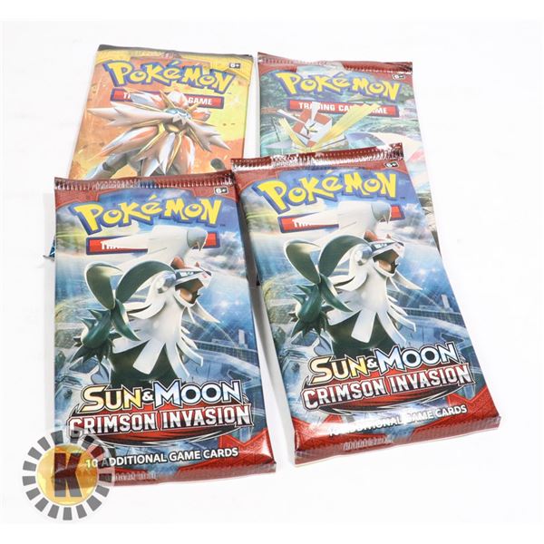 x4 POKEMON COLLECTORS BOOSTER PACKS OF CARDS, NEW