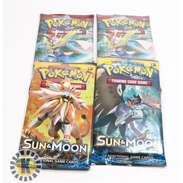 x4 POKEMON COLLECTORS BOOSTER PACKS OF CARDS, NEW