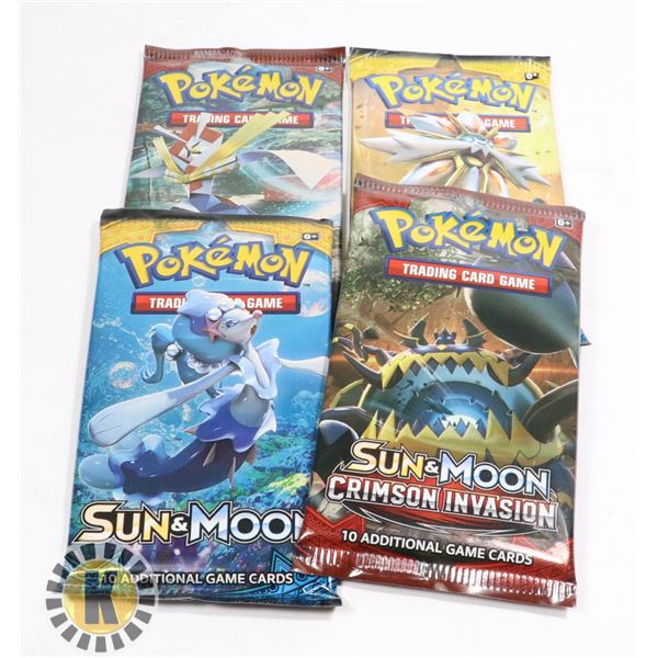 x4 POKEMON COLLECTORS BOOSTER PACKS OF CARDS, NEW