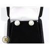 Image 1 : STERLING SILVER PEARL TYPE EARRINGS, NEW