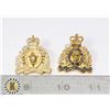 Image 1 : x2 GENUINE VINTAGE RCMP COLLAR PINS, USED