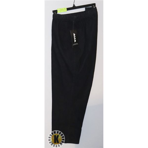 NEW ALIA WOMENS BLACK DENIM SLACKS SIZE 24