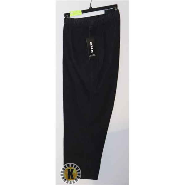 NEW ALIA WOMENS BLACK DENIM SLACKS SIZE 24