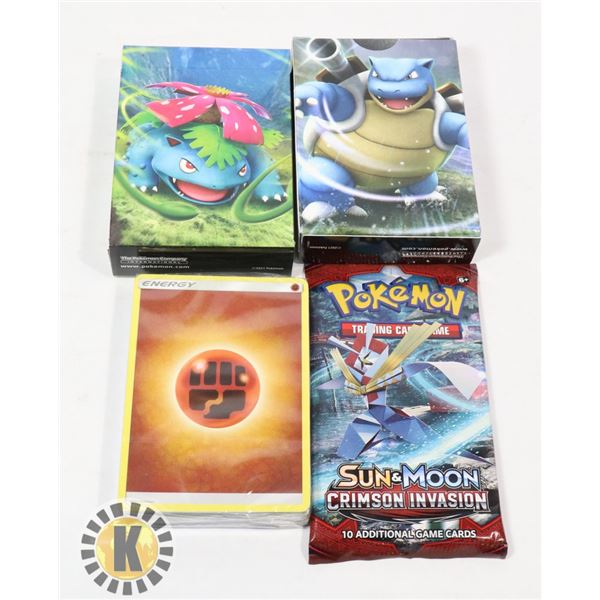 VARIOUS POKEMON x1 BOOSTER, DECKS ETC