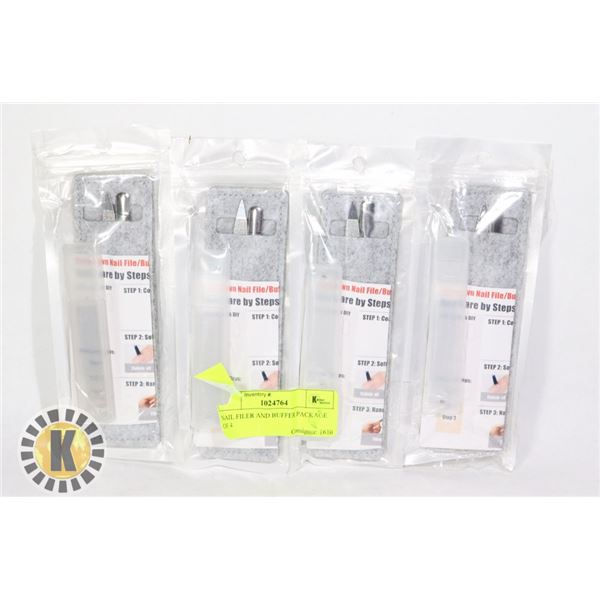 NAIL FILER AND BUFFER PACKAGE OF 4