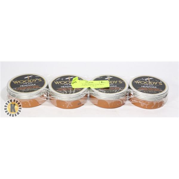 HEADWAX GROOMING FOR MEN WOODY'S PACKAGE OF 4