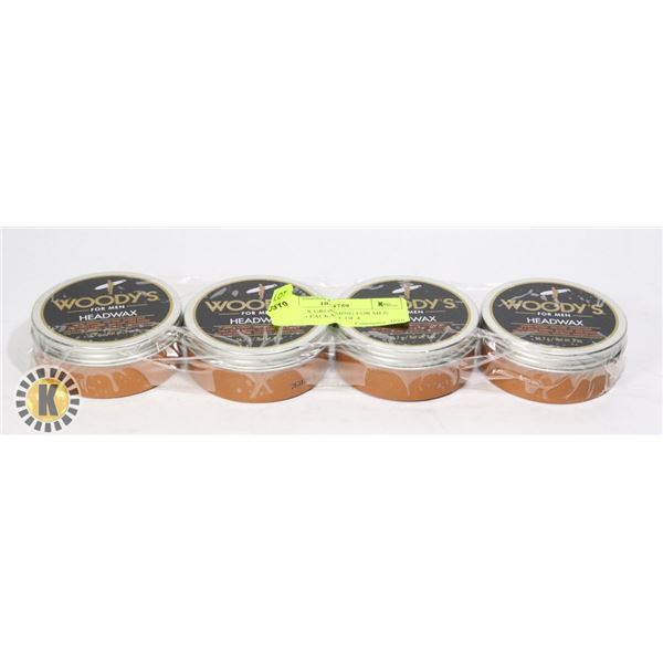 HEADWAX GROOMING FOR MEN WOODY'S PACKAGE OF 4
