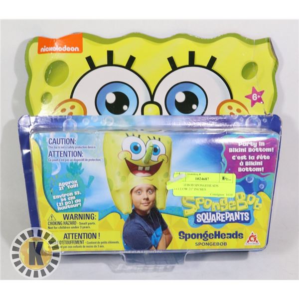 SPONGEBOB SPONGEHEADS YELLOW 21" INCHES