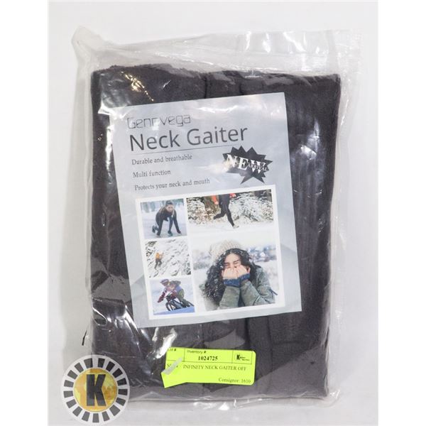 SCARF INFINITY NECK GAITER OFF BLACK