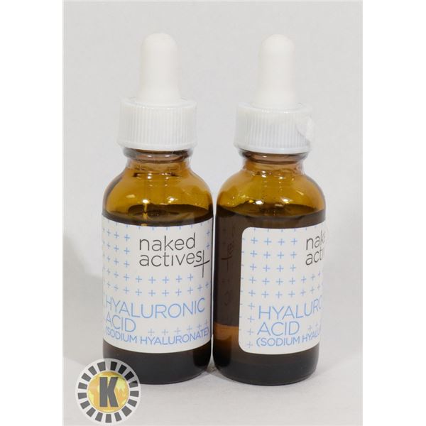 NAKED HYALURONIC ACID ANTI AGING SERUM-LOT OF 2