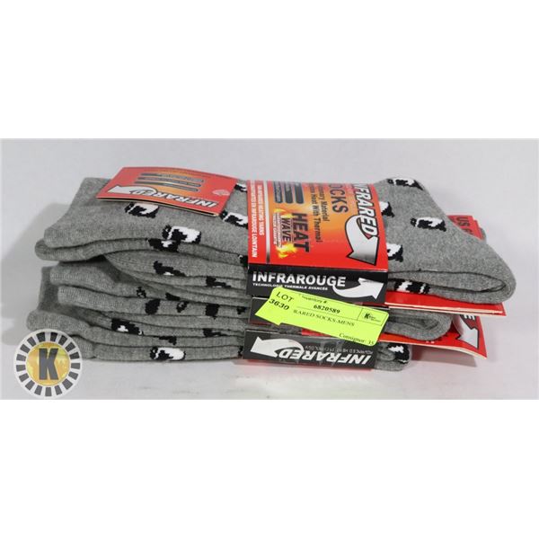 3PK INFRARED SOCKS-MENS