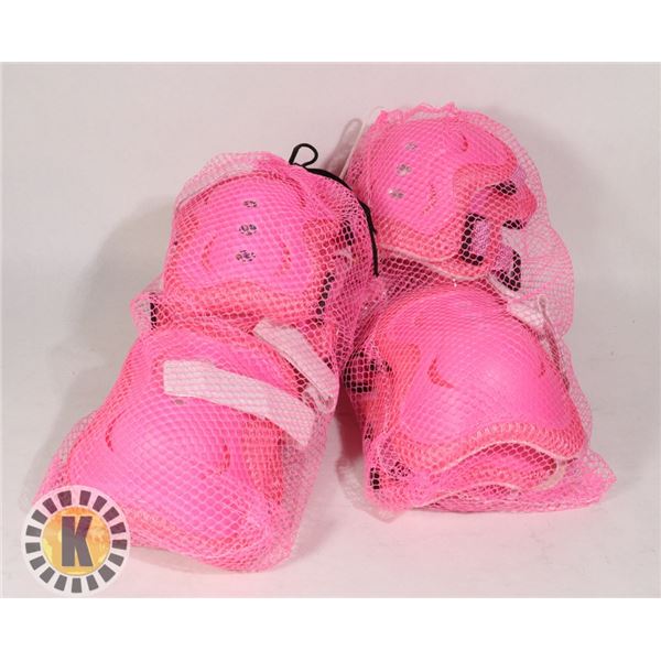 LOT OF THREE SETS OF KIDS KNEE/ ELBOW PADS