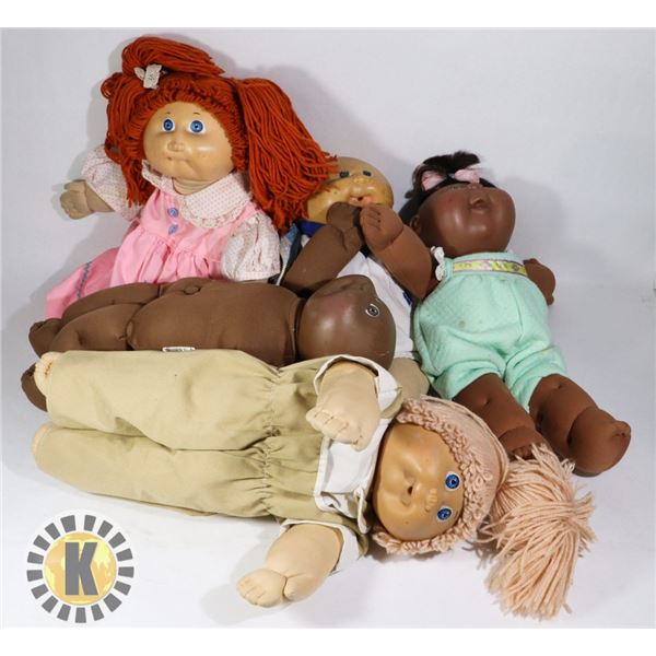 5 CABBAGE PATCH KIDS DOLLS
