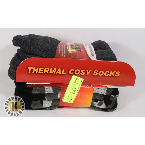2PK COZY SLIPPER SOCKS-MENS