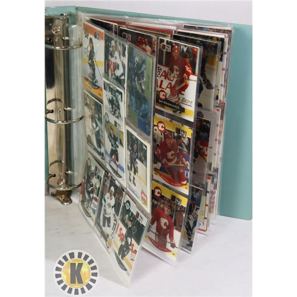 BINDER OF ASSORTED HOCKEY CARDS