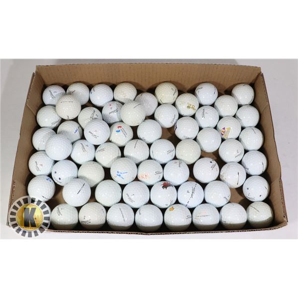 FLAT TITLEIST PRO V'S RECLAIMED GOLF BALLS