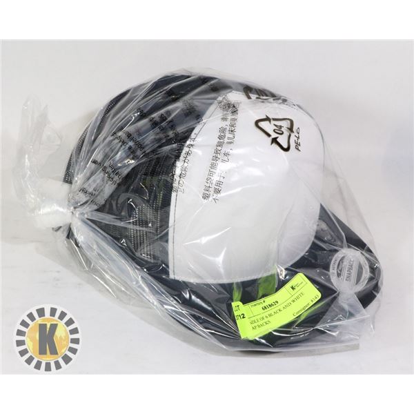 BUNDLE OF 6 BLACK AND WHITE SNAP BACKS