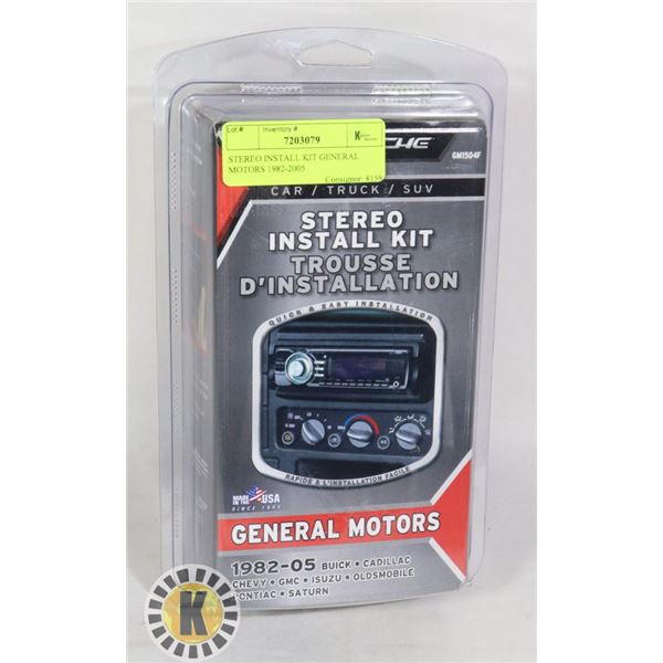 STEREO INSTALL KIT GENERAL MOTORS 1982-2005