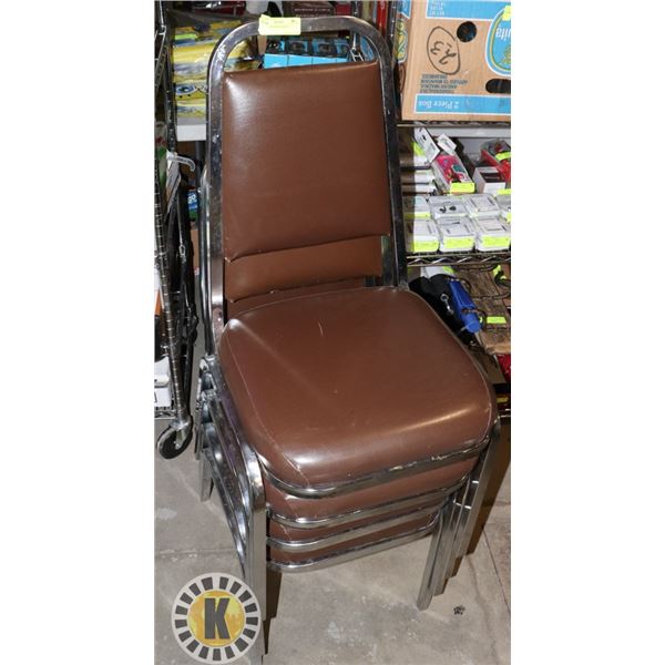 LOT OF 4 KITCHEN CHAIRS