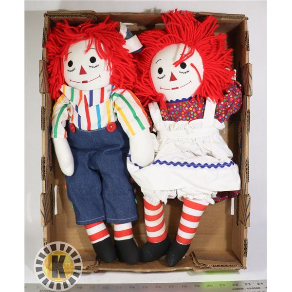 VINTAGE RAGGEDY ANN AND RAGGEDY ANDY DOLLS 18