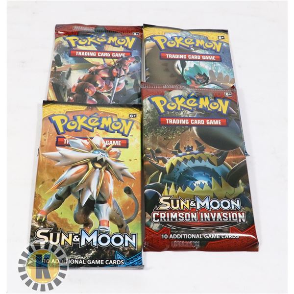 x4 POKEMON COLLECTORS BOOSTER PACKS OF CARDS, NEW