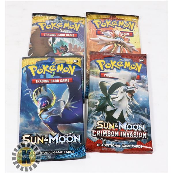 x4 POKEMON COLLECTORS BOOSTER PACKS OF CARDS, NEW