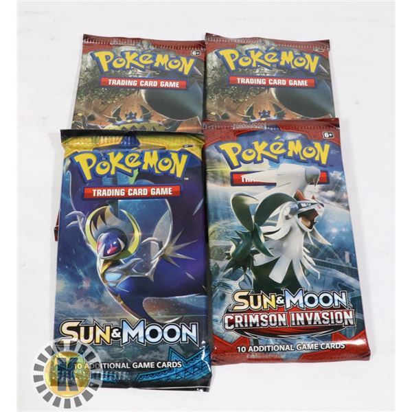 x4 POKEMON COLLECTORS BOOSTER PACKS OF CARDS, NEW