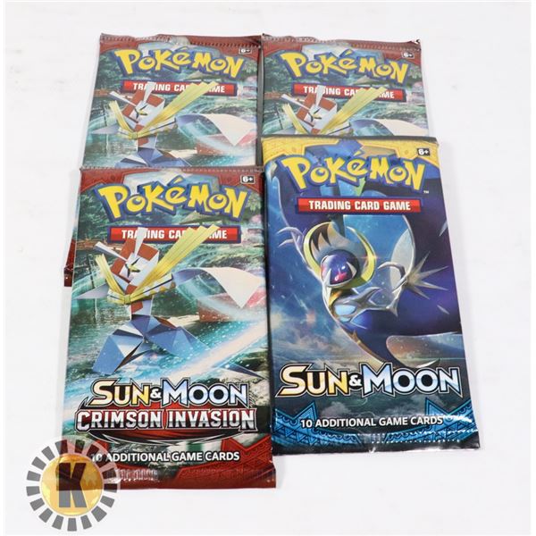 x4 POKEMON COLLECTORS BOOSTER PACKS OF CARDS, NEW