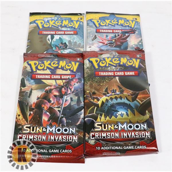 x4 POKEMON COLLECTORS BOOSTER PACKS OF CARDS, NEW