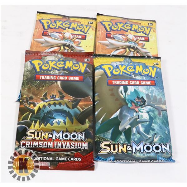 x4 POKEMON COLLECTORS BOOSTER PACKS OF CARDS, NEW