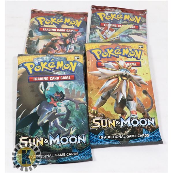 x4 POKEMON COLLECTORS BOOSTER PACKS OF CARDS, NEW
