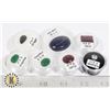 Image 1 : x7 GENUINE RUBY EMERALD SAPPHIRE LAPIS LAZULI