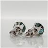Image 4 : 10K WHITE GOLD MOISSANITE(1.5CT) EARRINGS