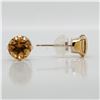 Image 2 : 10K YELLOW GOLD CITRINE(1.2CT) EARRINGS