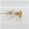 Image 3 : 10K YELLOW GOLD CITRINE(1.2CT) EARRINGS