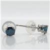 Image 2 : 14K WHITE GOLD BLUE DIAMOND(0.38CT,I1-I2) TREATED