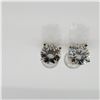 Image 3 : 14K WHITE GOLD MOISSANITE(1.42CT)  EARRINGS