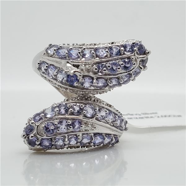 SILVER TANZANITE(2CT) RING