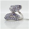Image 2 : SILVER TANZANITE(2CT) RING