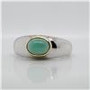 Image 1 : SILVER EMERALD(1.3CT) RING (~WEIGHT 3.2G)