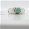 Image 3 : SILVER EMERALD(1.3CT) RING (~WEIGHT 3.2G)