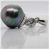 Image 1 : SILVER PEARL(5CT) CUBIC ZIRCONIA(1CT)