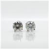 Image 1 : 14K WHITE GOLD MOISSANITE(1.42CT) EARRINGS